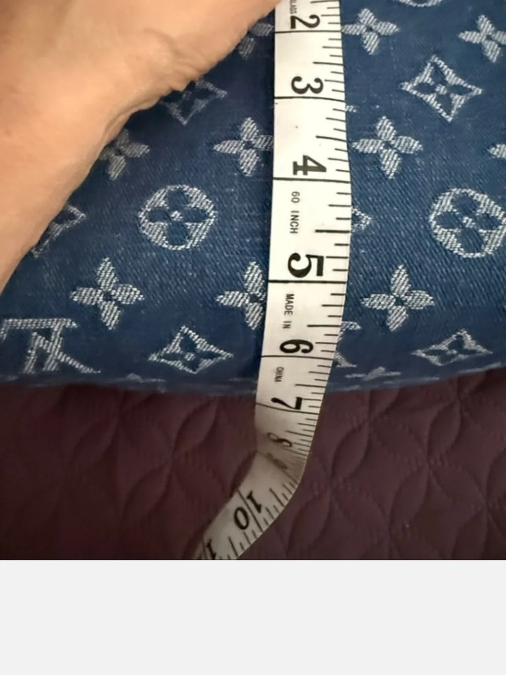 LV LIKENESS Blue Monogram Denim Cosmetic Pouch